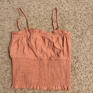 Womens small pink cropped tank